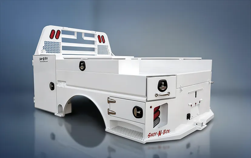 Shop-N-Box™ patented roll-out truck toolbox and bed organization system