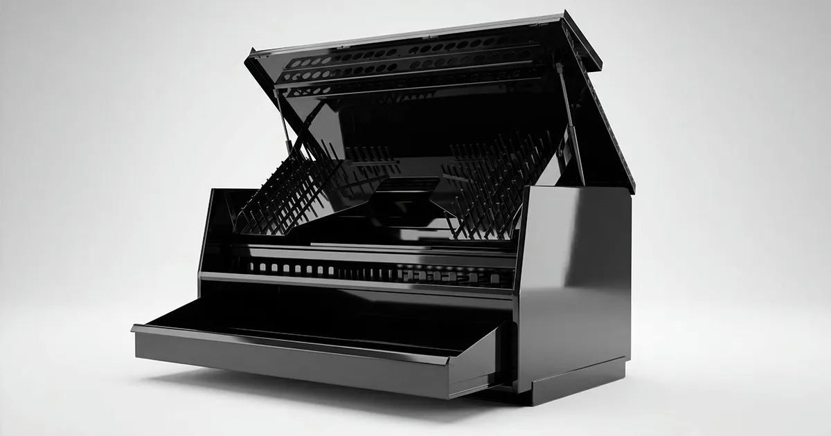 Shop-N-Box JP Elite Super 40 toolbox - higher capacity roll-out access